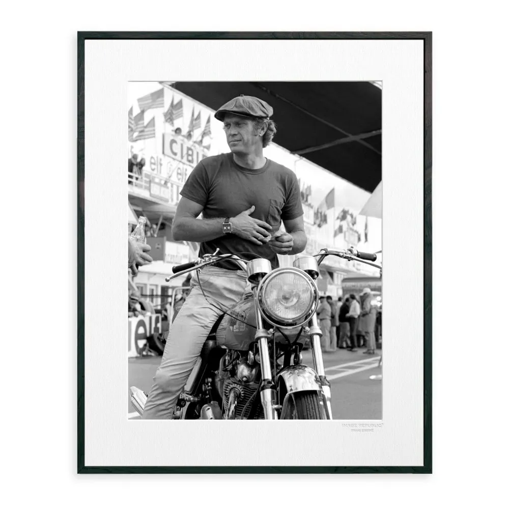 Image Republic Framed Steve McQueen Moto Photographic Print - Trouva